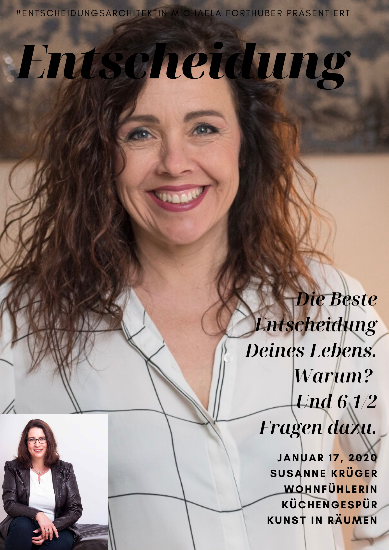 Blog Interview Entscheiden Cover Susanne Krüger mit Michaela Forthuber #Entscheidungsarchitektin