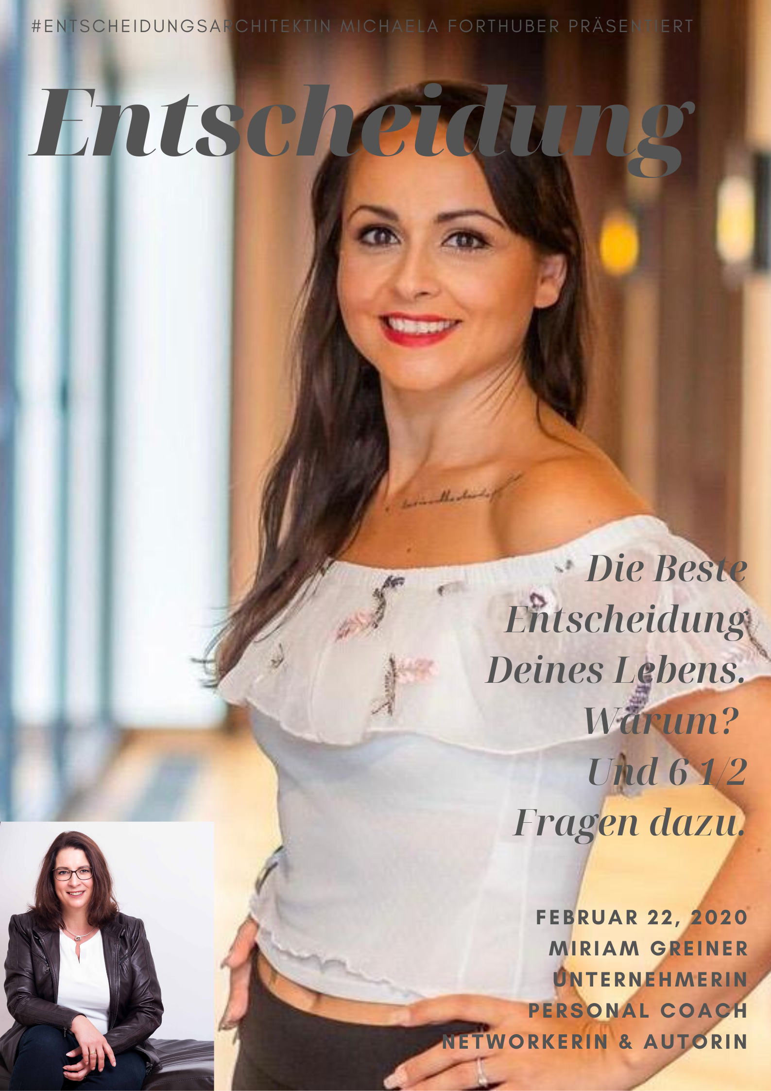 Blog Interview Entscheiden Cover Miriam Greiner und Michaela Forthuber Strategische Unternehmensberatung #Entscheidungsarchitektur