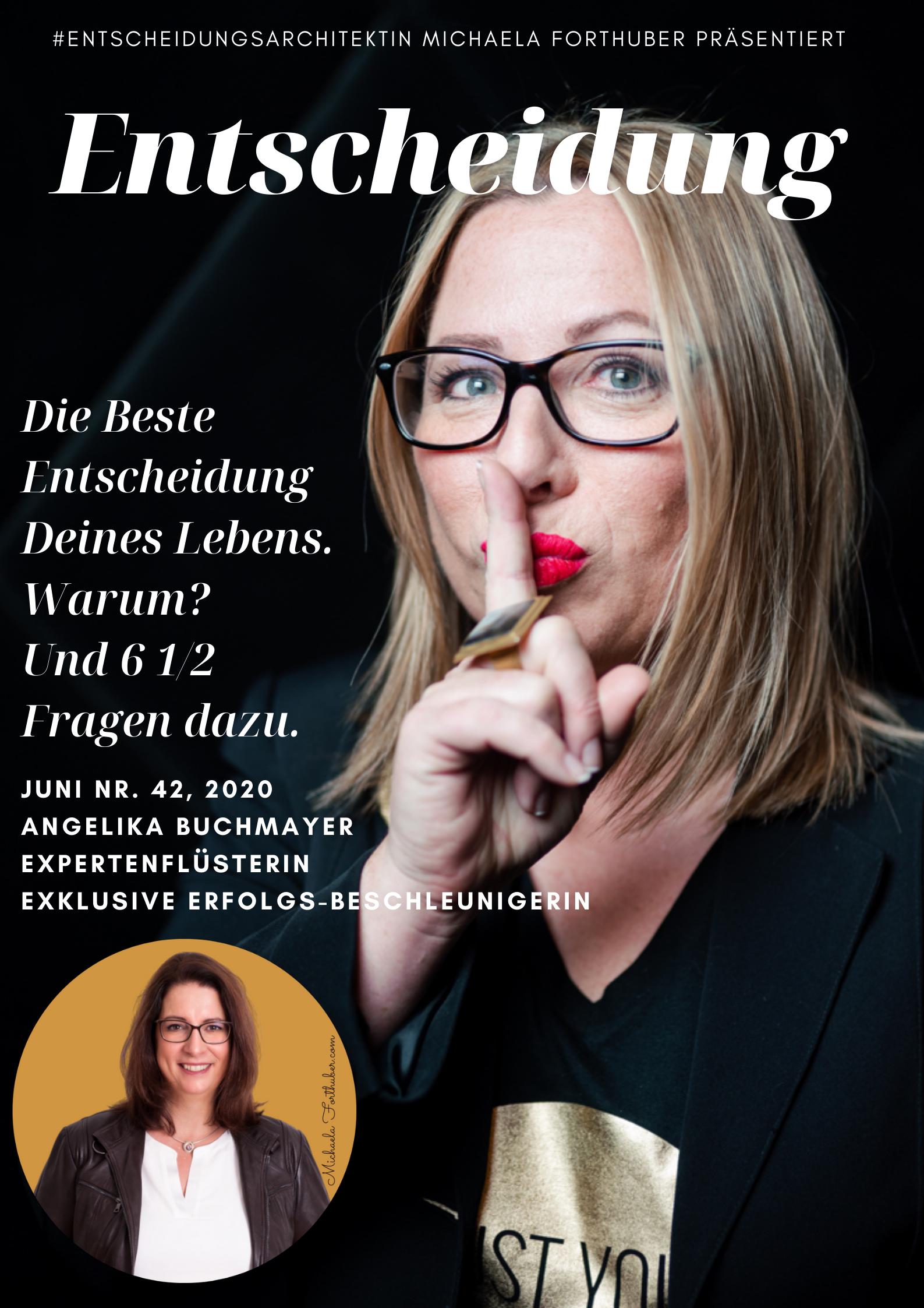 Blog Interview Entscheiden Cover Michaela Forthuber #Entscheidungsarchitektin mit Angelika Buchmayer