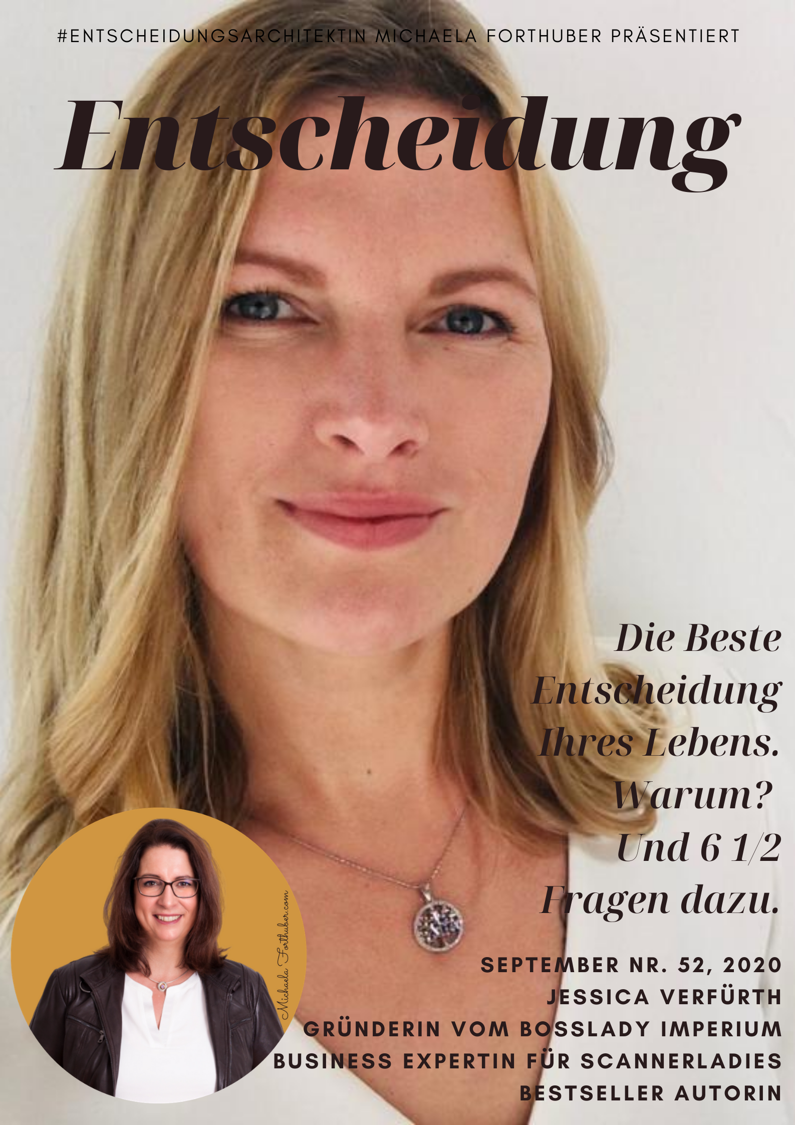 Blog Interview Entscheiden Cover Michaela Forthuber #Entscheidungsarchitektin mit Jessica Verfürth