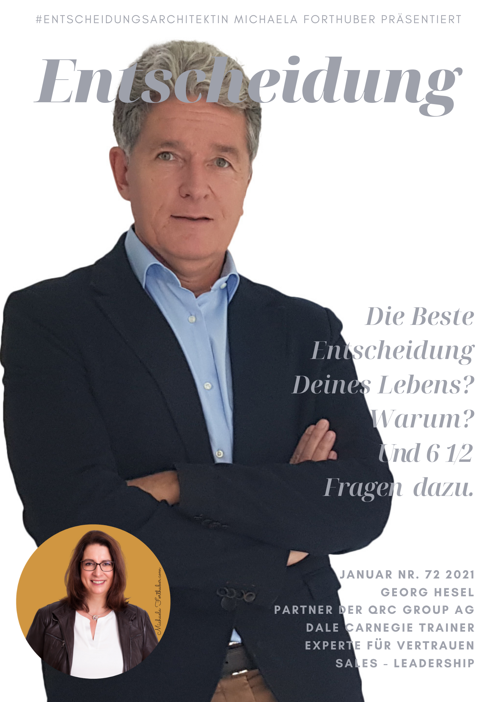 Blog Interview Entscheiden Cover Michaela Forthuber #Entscheidungsarchitektin mit Georg Hesel