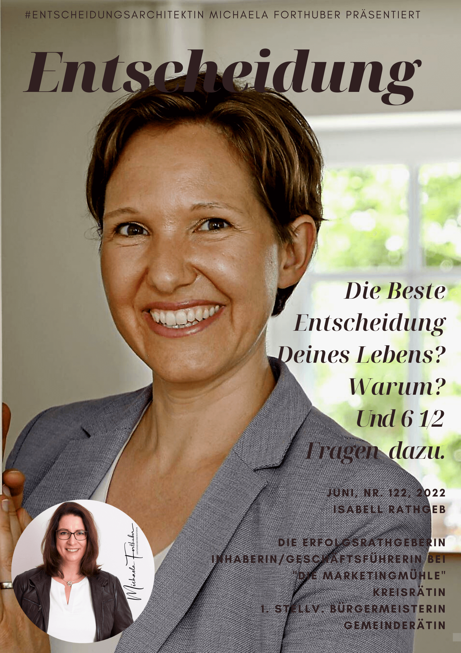 Blog Interview Entscheiden Cover Michaela Forthuber #Entscheidungsarchitektin mit Isabell Rathgeb