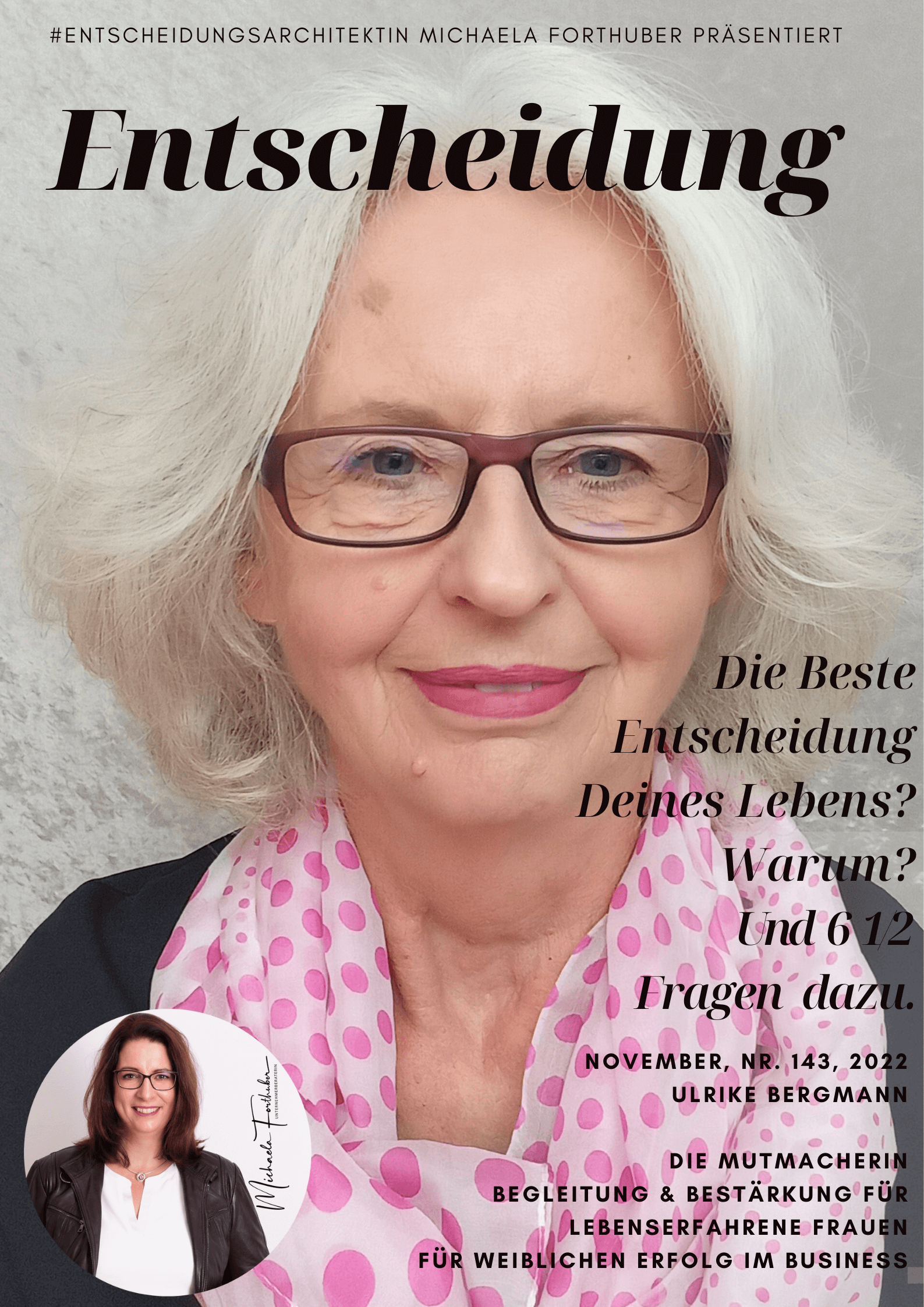 Blog Interview Entscheiden Cover Michaela Forthuber #Entscheidungsarchitektin mit Ulrike Bergmann